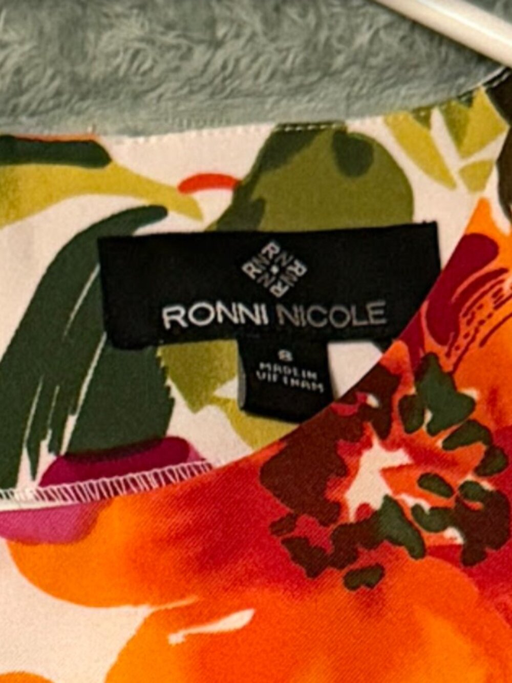 Colorful Sleeveless Summer Spring Floral Dress Ronni Nicole Size 8 NWT - Picture 5 of 6
